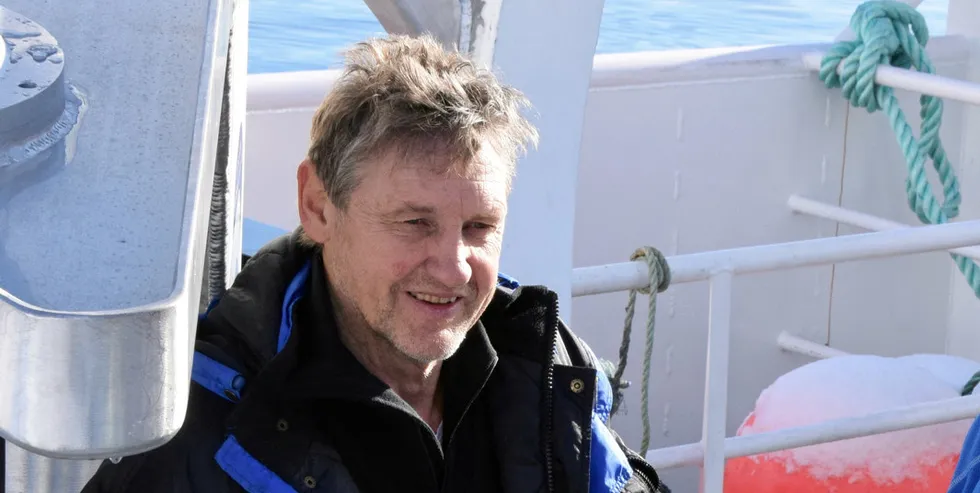 «Snarsetværing», mars 2018. Hjalmar Olsen, skipper og fisker.