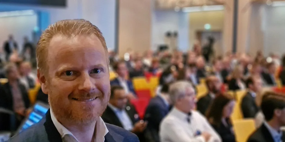 Anders M. Gjendemsjø leder sjømat-virksomheten i konsulentselskapet McKinsey & Company. Han var en av talerne under konferansen NASF i Bergen onsdag.