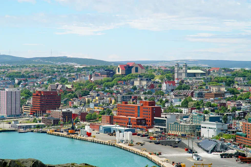 Gearing up: St John's in Newfoundland, Canada, will be the support base for ExxonMobil's drilling operation.