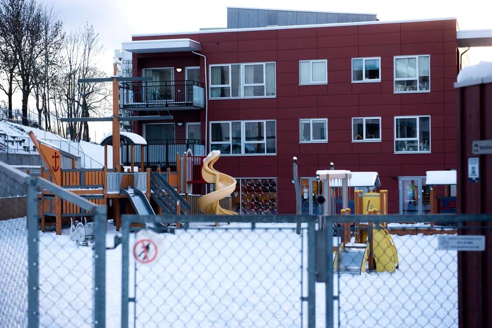 I Oslo har byrådsleder Raymond Johansen innført forbud mot å etablere nye private barnehager, skriver Øystein Sundelin i innlegget. Illustrasjonsfoto: Økernly barnehage i Oslo.