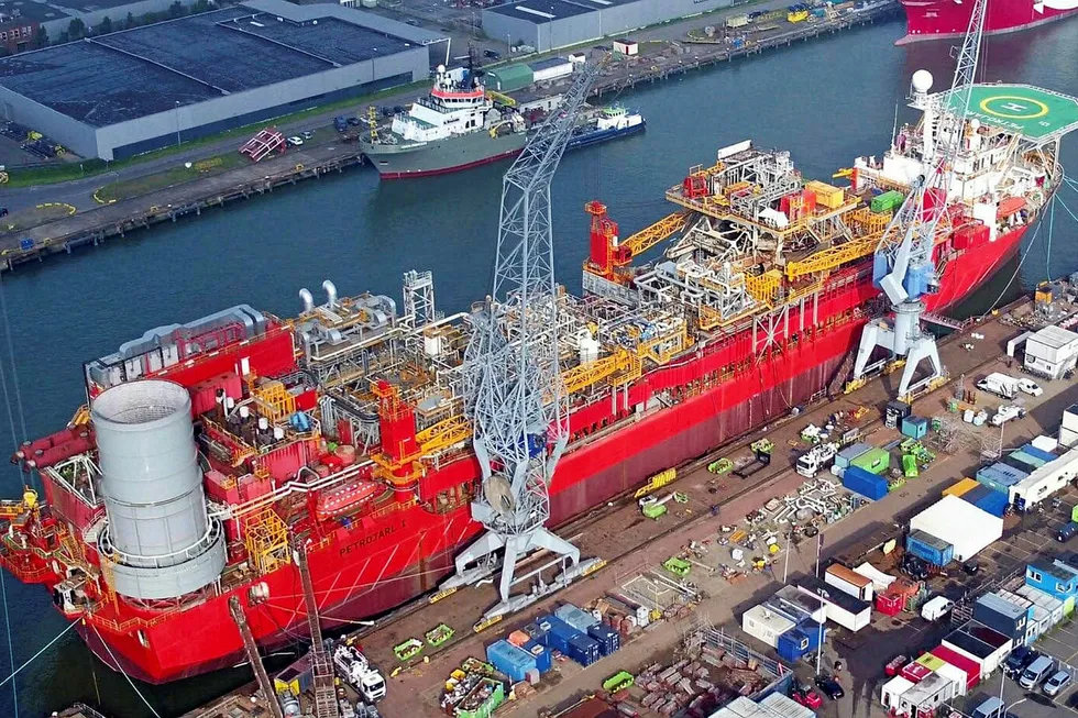 In the mix: the Petrojarl 1 FPSO at Damen Shiprepair in the Netherlands