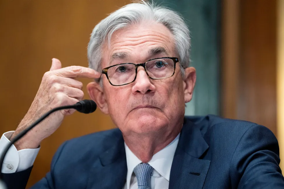 Jerome Powell leder Federal Reserve, som onsdag kveld norsk tid vil annonsere at styringsrenten i USA settes opp. Spørsmålet er bare hvor mye.
