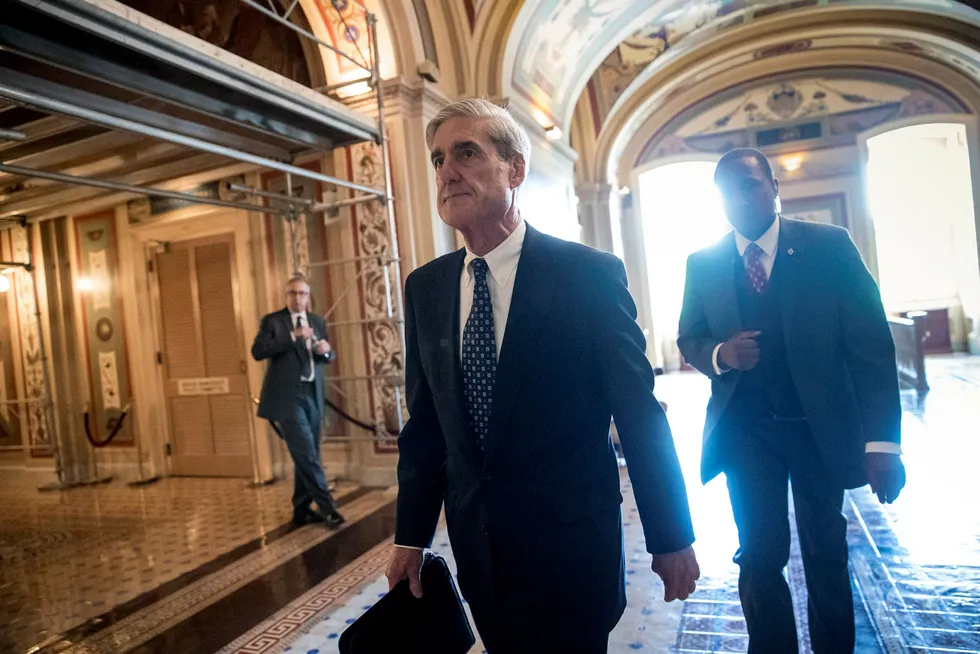 Spesialetterforsker Robert Mueller undersøker Trump-kampanjens tilkobling til Gulf-statene. Foto: AP Photo/J. Scott Applewhite
