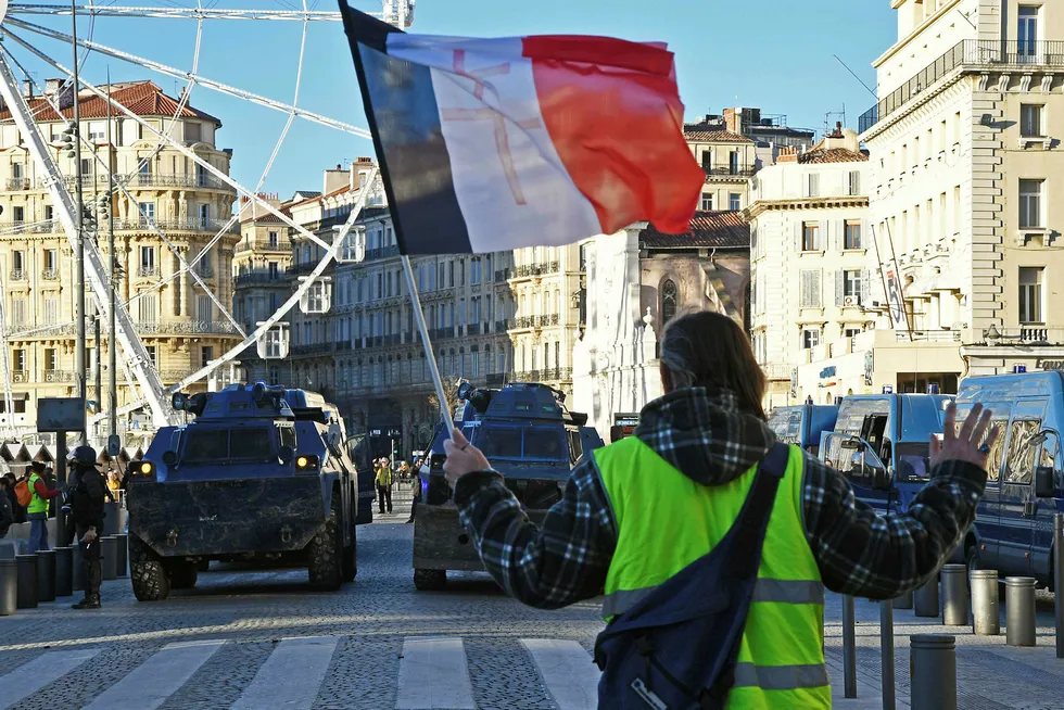 Paris har vært preget av en rekke protester de siste ukene.