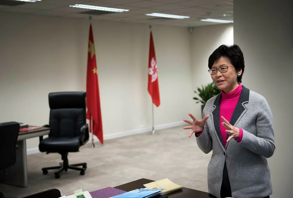 Hongkong-leder Carrie Lam.