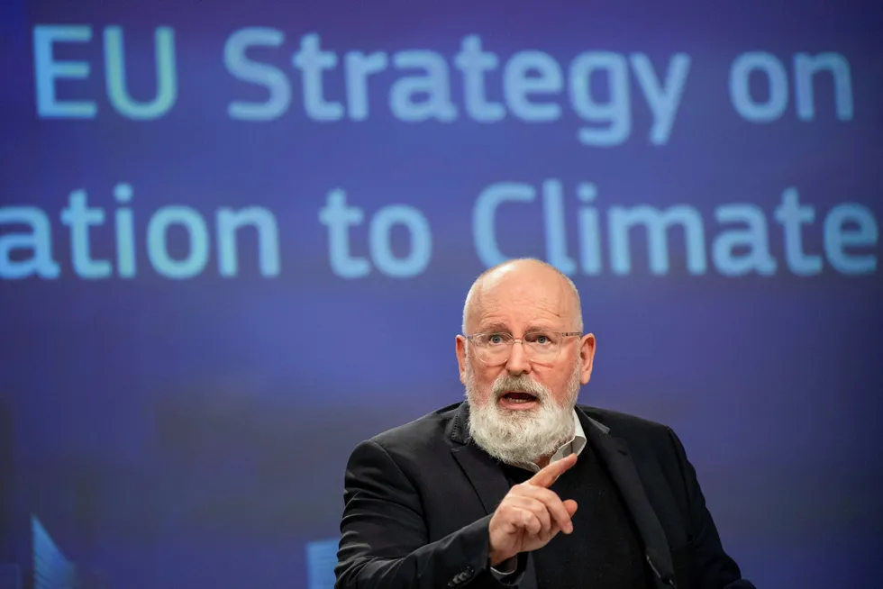 «Historisk» sa EUs klimakommissær Frans Timmermans om EUs nye klimakuttmål. De grønne er ikke enig.