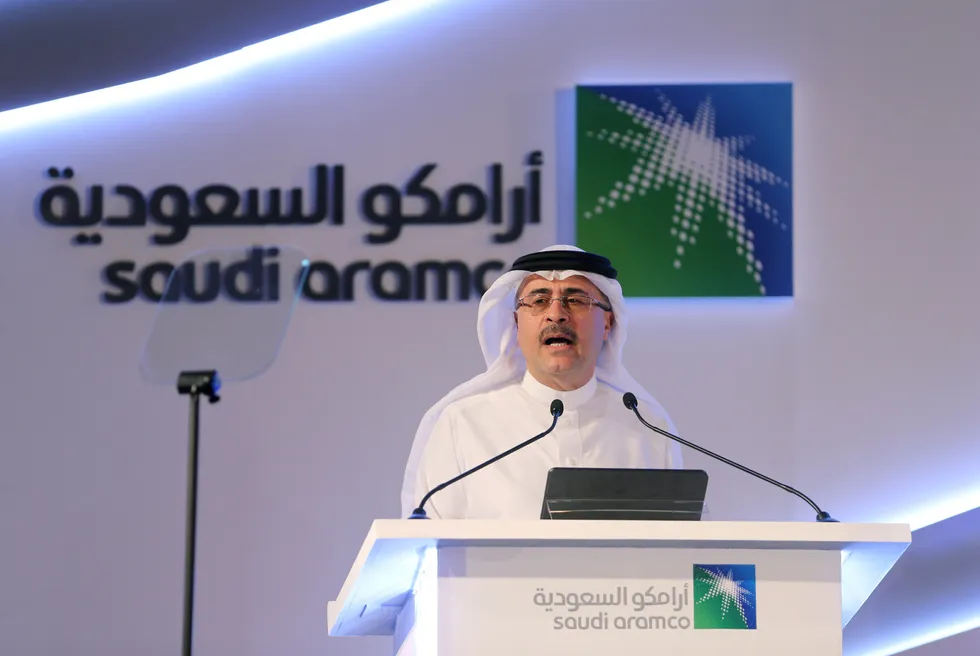 Funds boosted: Aramco chief executive Amin Nasser.