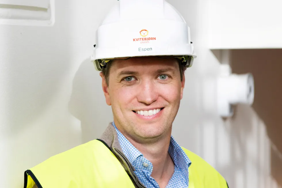 Espen Aubert har bygget opp formuen på fornybar energi, industri og eiendom. Her er han avbildet i 2019 i forbindelse med en sak om selskapet Kvitebjørn Energi.