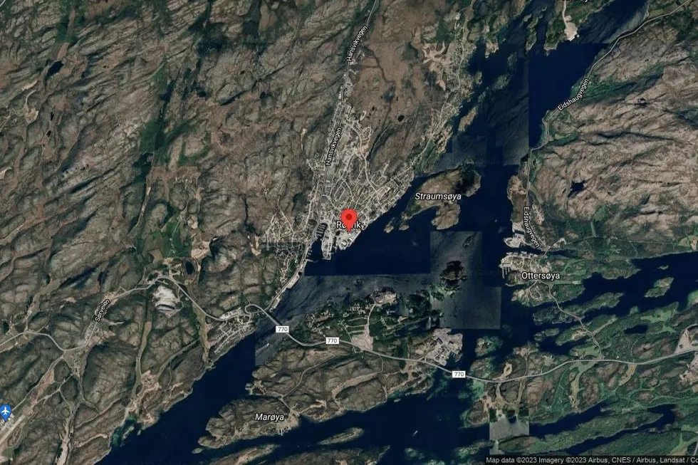 Området rundt Torgvegen 1, Nærøysund, Trøndelag