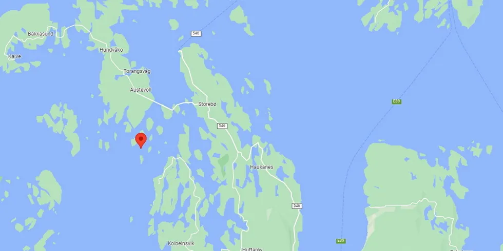 Lokaliteten Klammerholmen ligger i Austevoll.