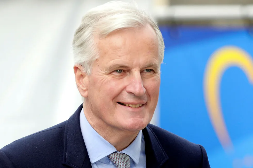 Michel Barnier sår tvil om når brexit-sluttdatoen. Foto: Olivier Matthys/AP/NTB Scanpix