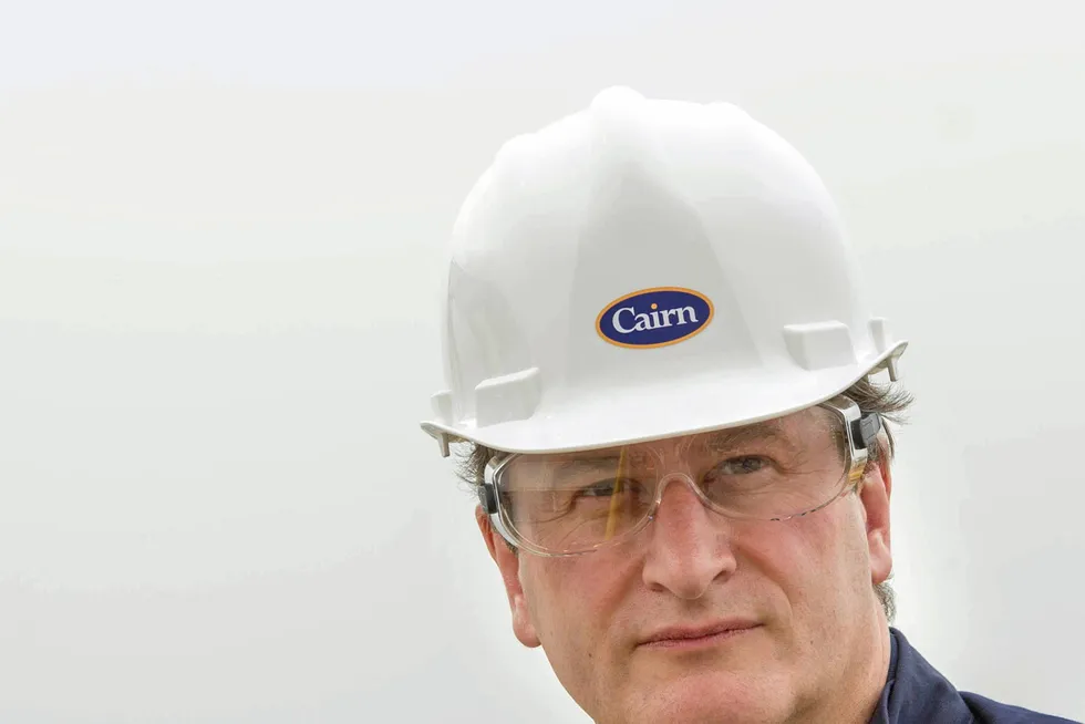 Under pressure: Capricorn Energy chief executive Simon Thomson pictured in 2015 when the company was known as Cairn Energy