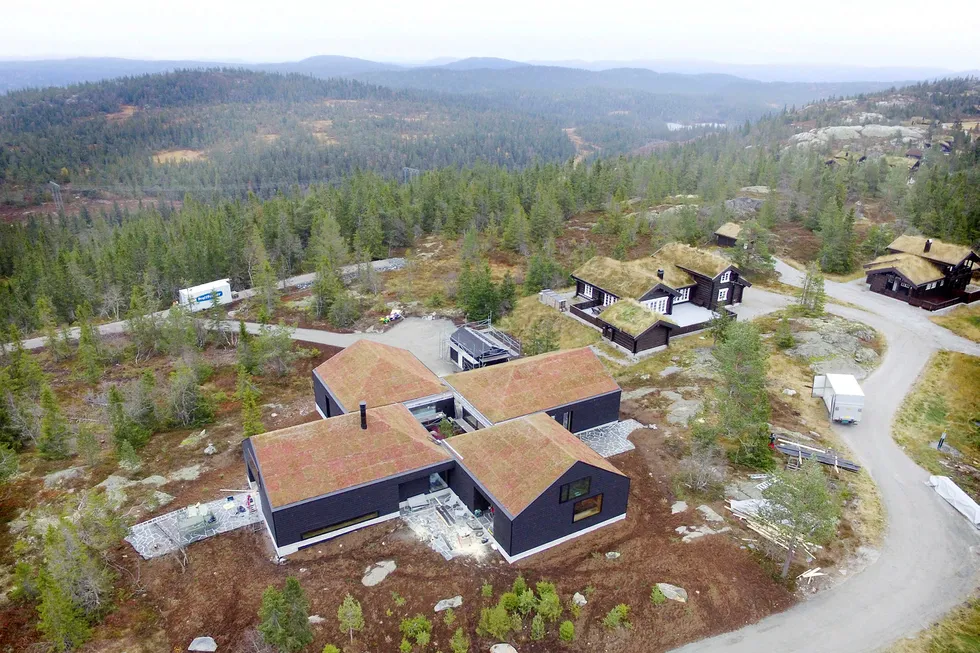 Kraftinvestor Einar Aas' bygget hytten i Nissedal i Telemark i 2016.