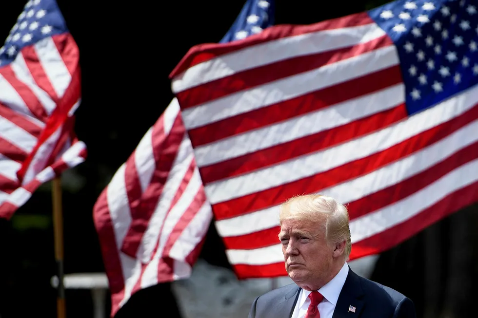 De ledende EU-landene har sendt et kravbrev til USAs president Donald Trump. Foto: Brendan Smialowski/AFP/NTB Scanpix