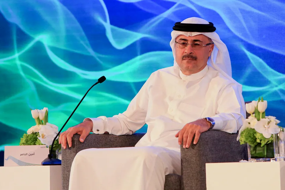 Gas production expansion: Saudi Aramco chief executive Amin Nasser.
