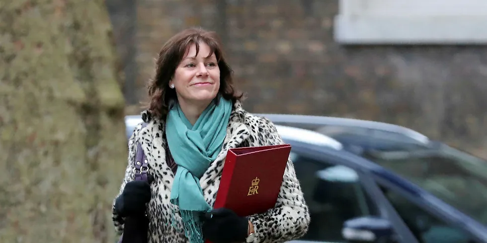 UK energy minister Claire Perry.