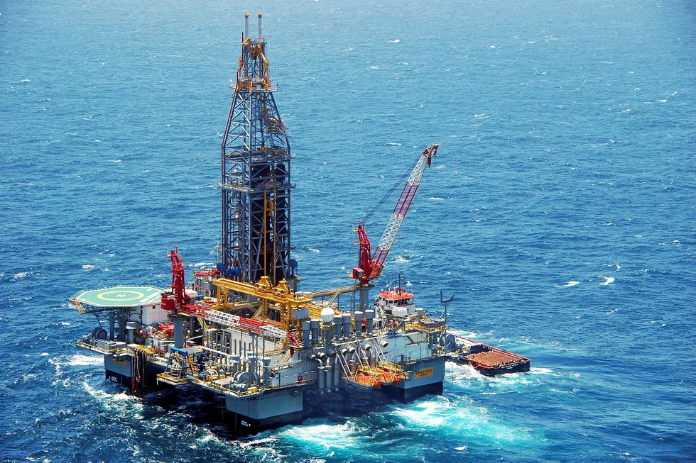 Dry well: the Oldfield prospect was drilled using the semi-submersible Valaris 8503