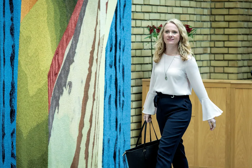 Arbeids- og sosialminister Anniken Hauglie (H). Foto: Cicilie Andersen