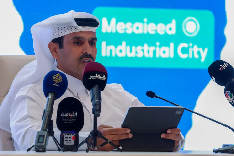 Chief executive of QatarEnergy, Saad Sherida Al Kaabi.