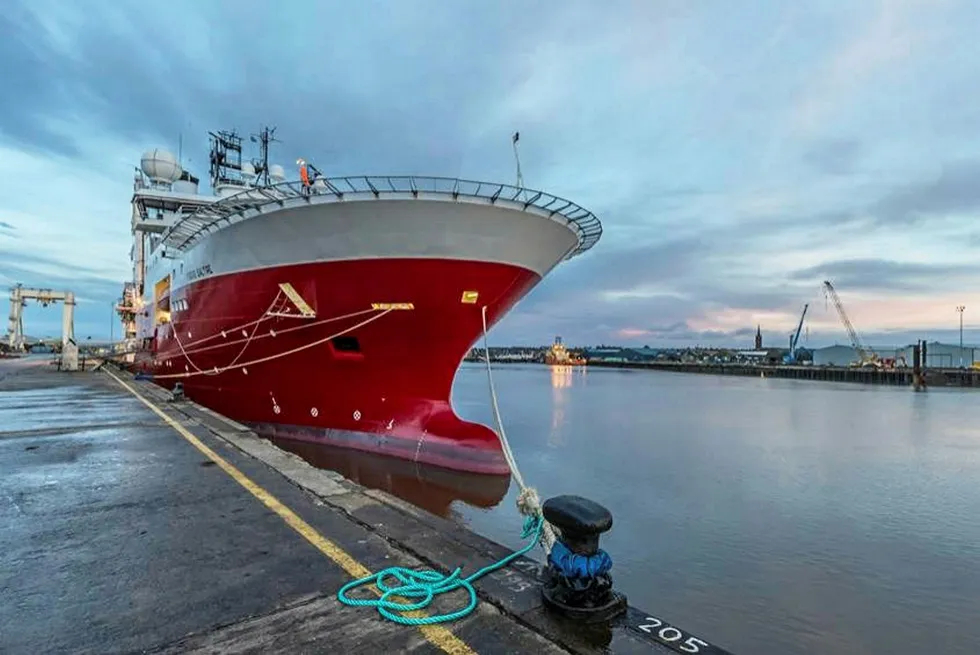 Docked: Fugro Saltire.