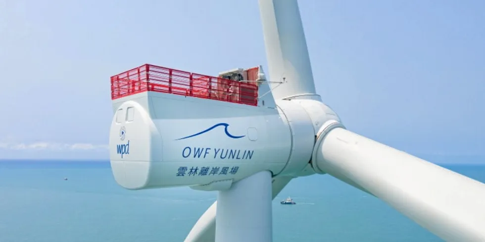 Turbine at Yunlin offshore wind farm