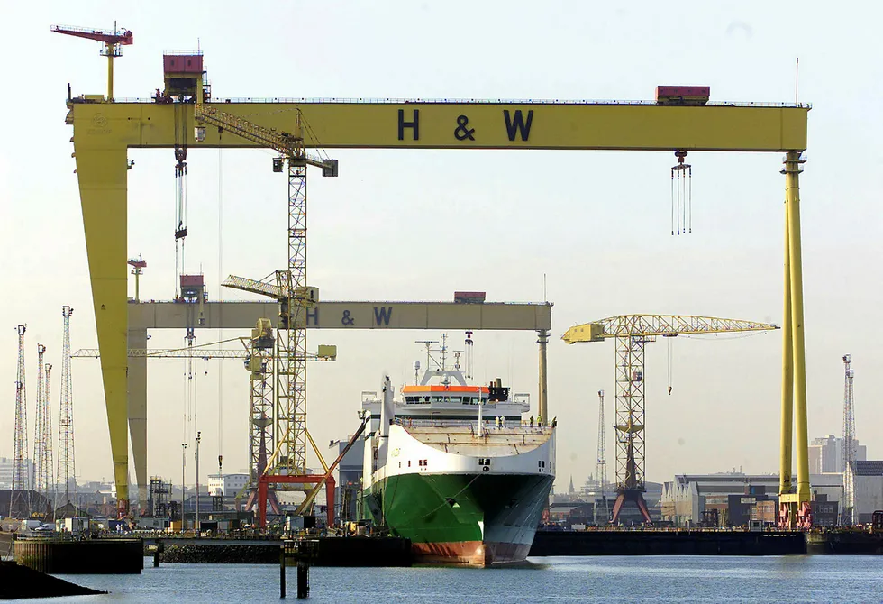 New owner: The Harland and Wolff shipyard in Belfast