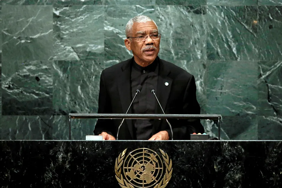 Uncertainty: Guyana's current President David Granger