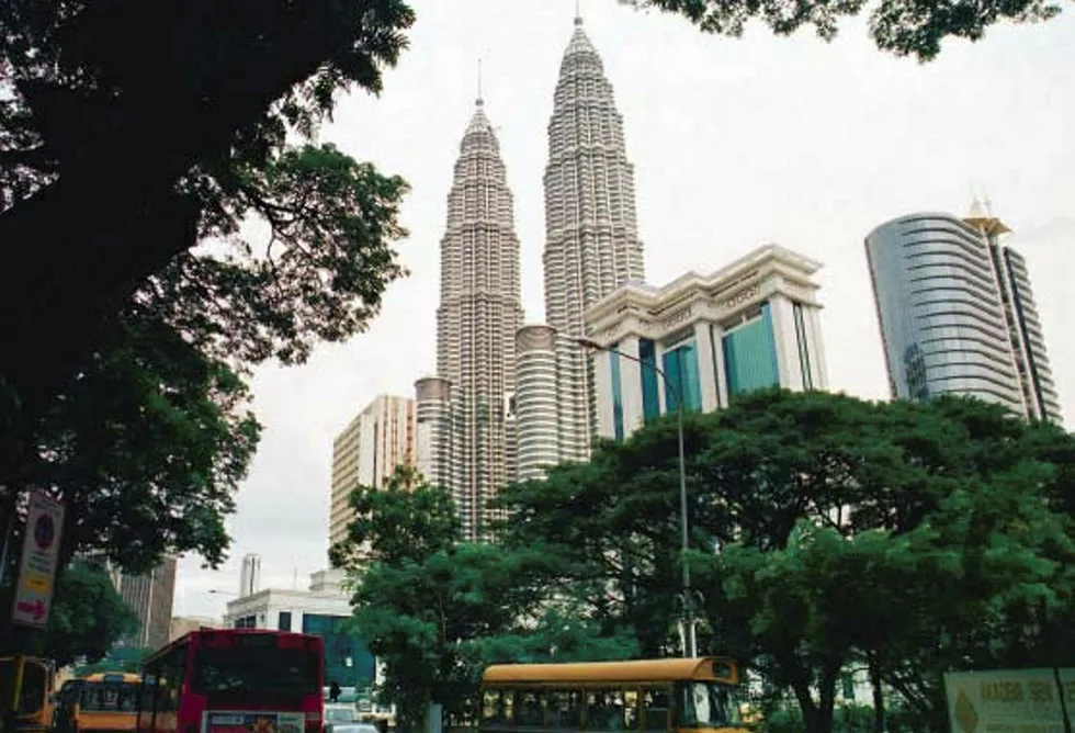 Dominating presence in Malaysia: Petronas, and its headquarters in Kuala Lumpur