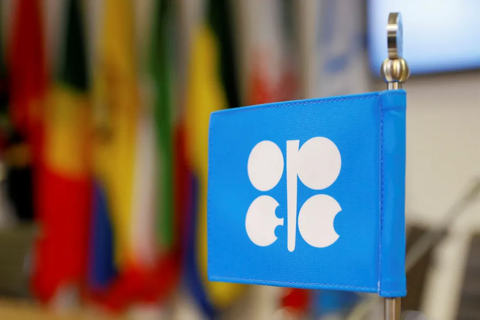 Extending cuts: Opec and its allies have agreed to continue to restrict supply
