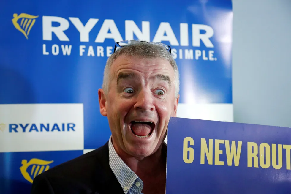 Kostnadsspiralen vil bidra til at snittprisen på Ryanair-billetter vil stige de fem neste årene, ifølge Ryanair-sjef Michael O'Leary.