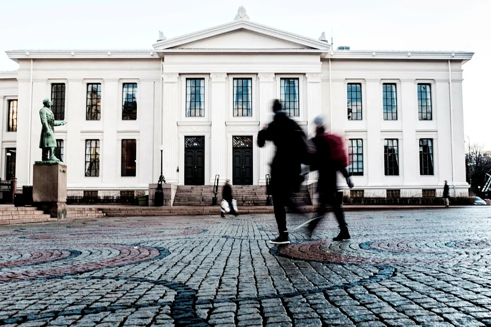 Det juridiske fakultet ved Universitetet i Oslo. Her har 18 av 20 høyesterettsdommere tatt sin utdanning.