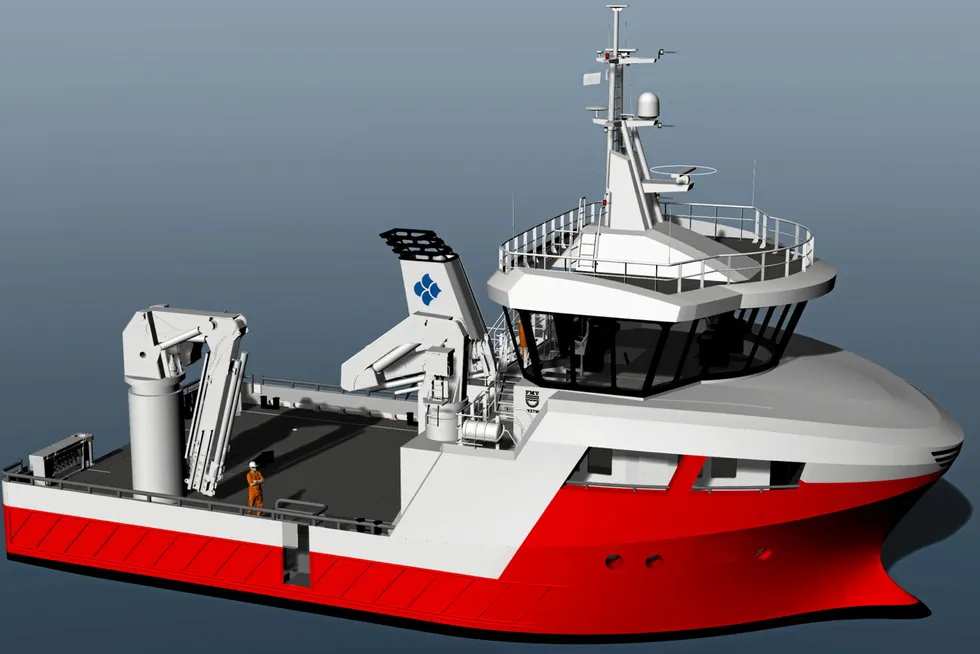 Holmøy-konsernet har bestilt et avansert og fleksibelt service-fartøy hos Fitjar Mekaniske Verksted (FMV).
