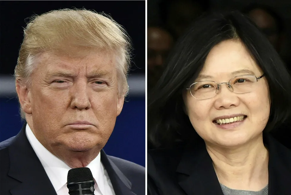 Donald Trumps telefonsamtale med Taiwans president Tsai Ing-wen har skapt furore. Foto: AFP photo/NTB scanpix