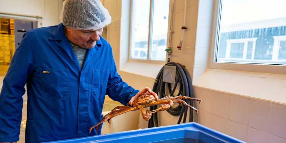 Bjørn Brudvik, daglig leder ved Seafood gourmet Norway i Båtsfjord