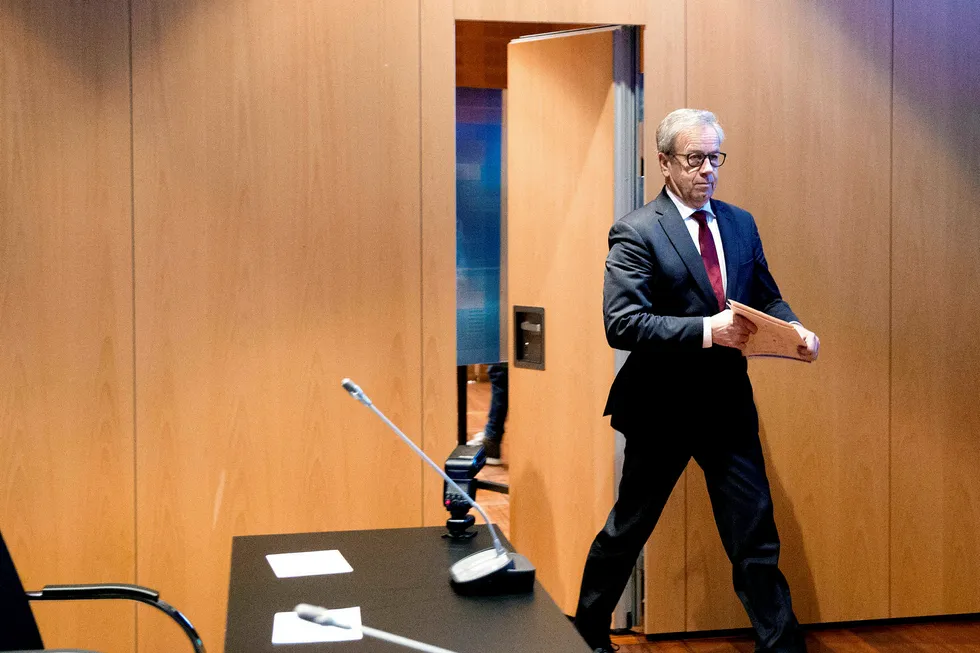 Sentralbanksjef Øystein Olsen i Norges Bank. Foto: Roald, Berit,/NTB scanpix