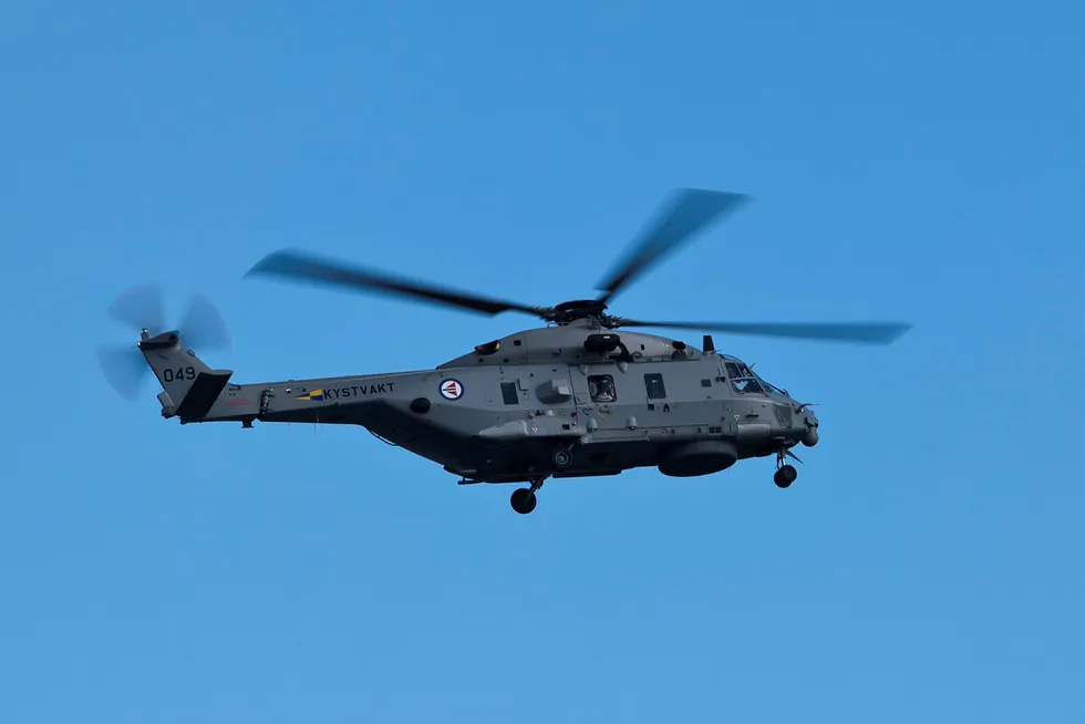 Kystvakten har i dag kun ett NH90-helikopter tilgjengelig, som veksler mellom to av fartøyene i Nordkapp-klassen. Foto: Paul Kleiven / NTB scanpix