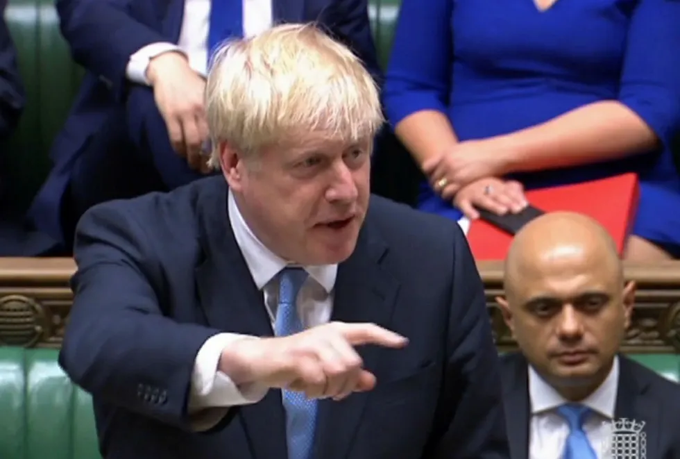 Boris Johnson holder sin første tale for parlamentet som statsminister.