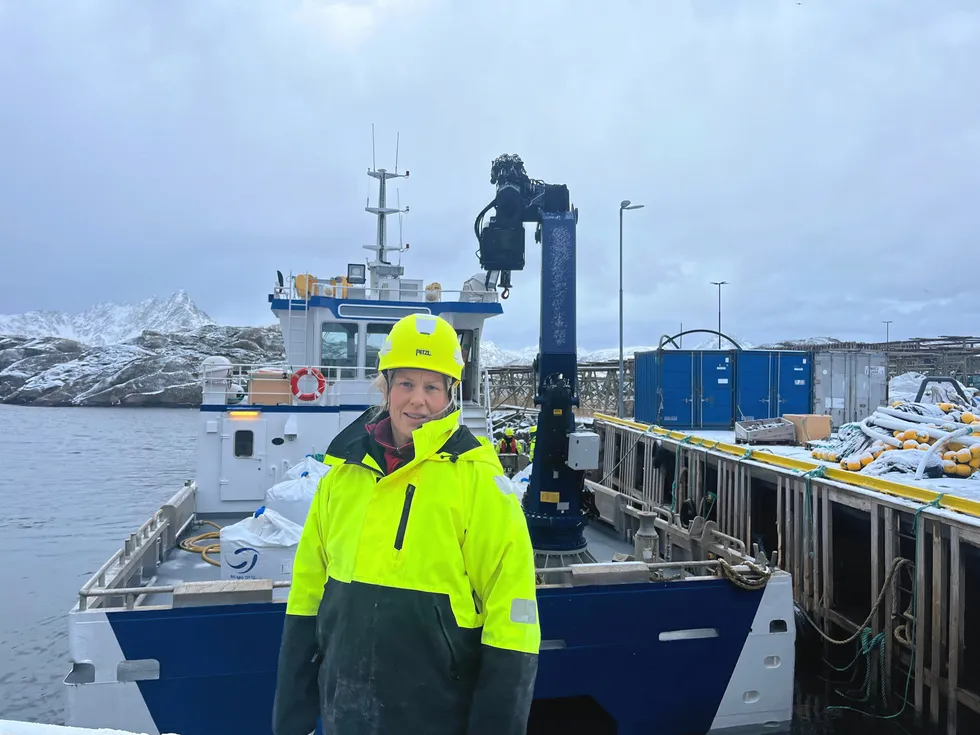 Katharina Mosseng er produksjons- og salssjef i familiebedrifta Lofoten sjøprodukter.