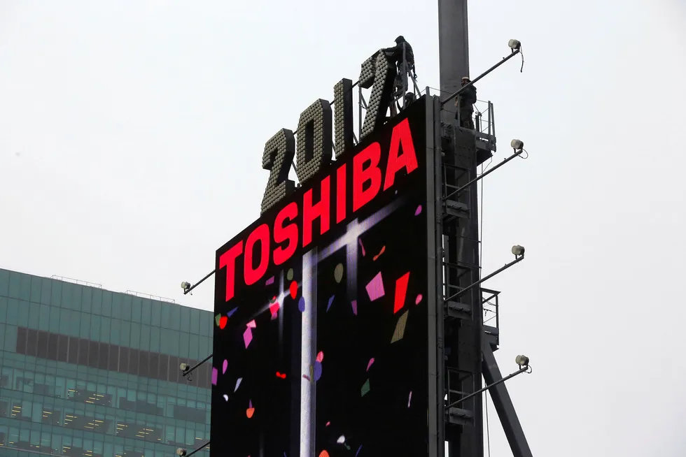 Industrigiganten Toshiba er i store problemer. Foto: Andrew Kelly/Reuters/NTB Scanpix
