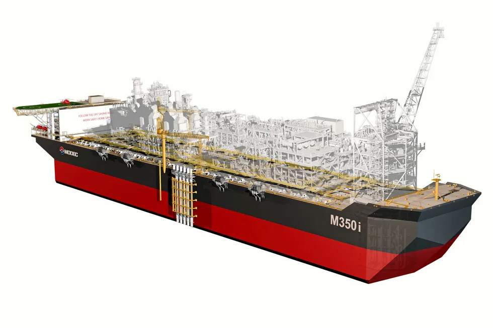 Standardised: an illustration of Modec’s FPSO hull design M350.