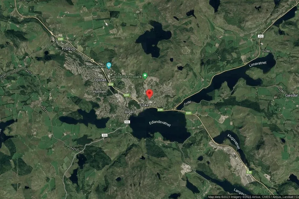 Området rundt Engveien 3, Gjesdal, Rogaland