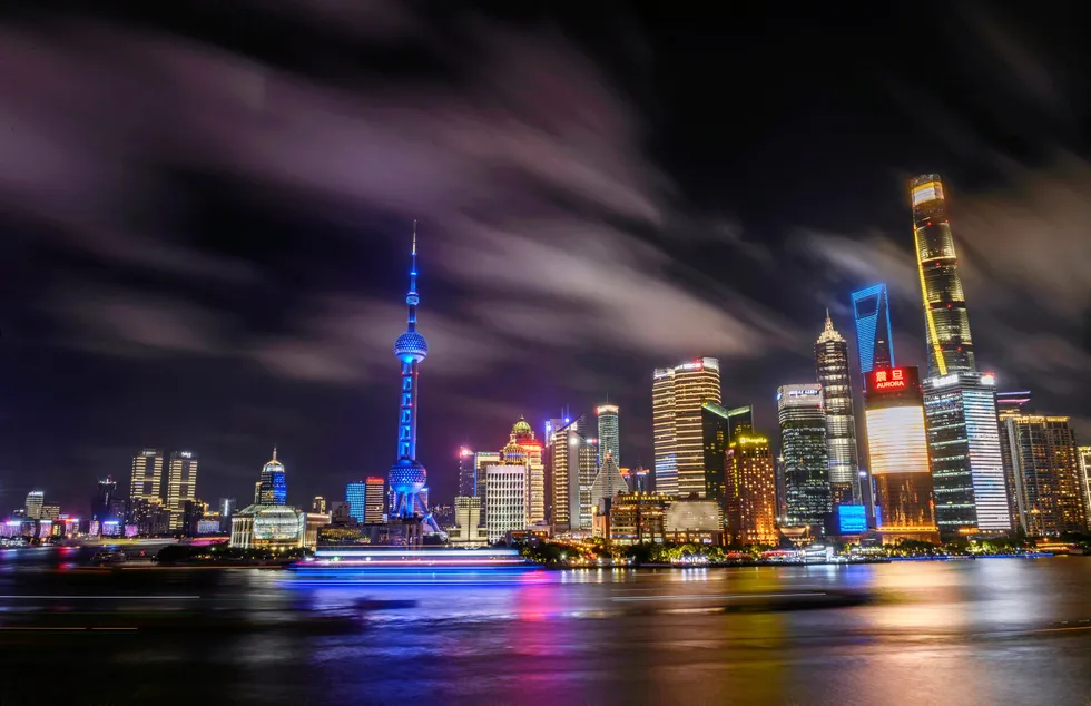 A view of Shanghai's financial district, Lujiazui.