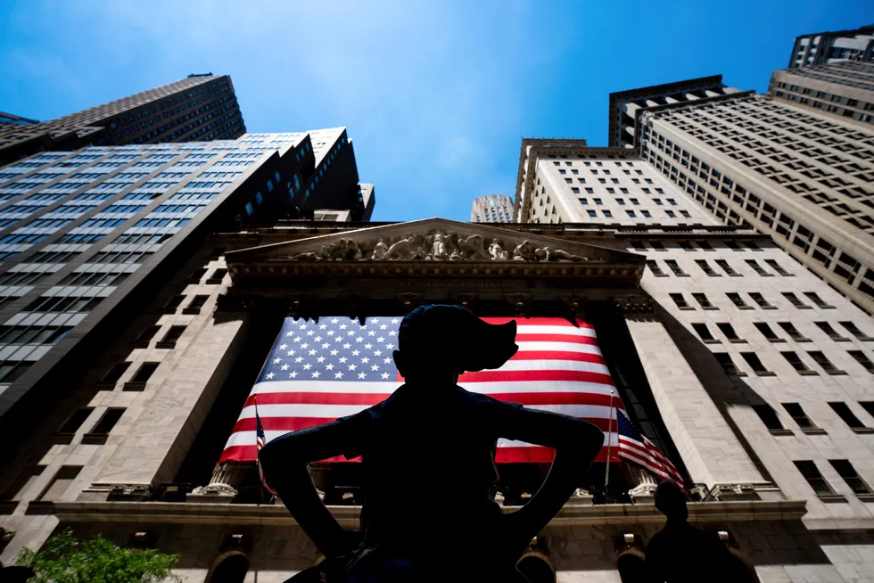 Wall Street-børsen i New York.