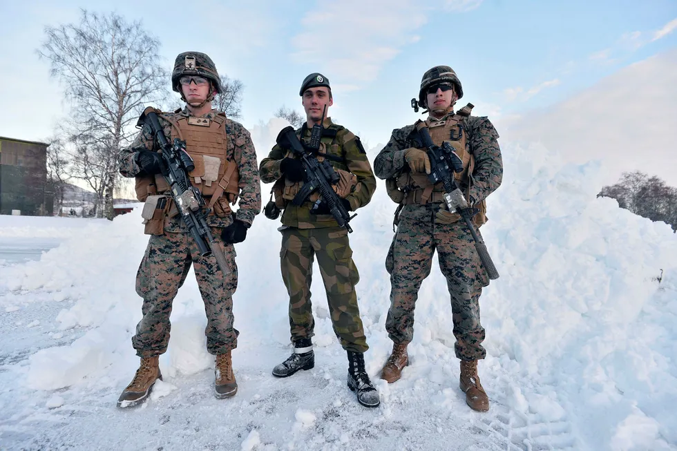 Amerikanske marinestyrker på Værnes gjør det mer troverdig at Norge får unnsetning i en alvorlig krise.