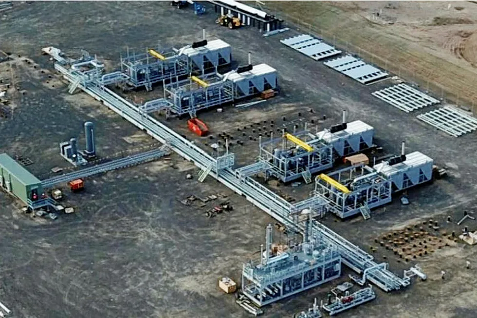 Completed: the Roma North gas facilities