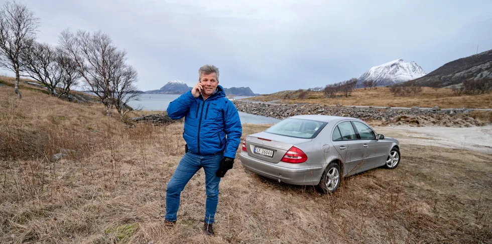 Fiskeri- og havminister Bjørnar Selnes Skjæran på hjemmebane i Lurøy.