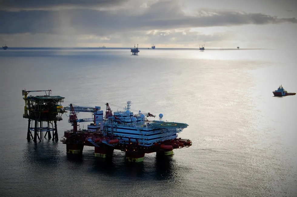 Home from home: the Floatel Victory alongside the Forties Unity platform this week as Ineos FPS prepared to begin the major three-week Forties Pipeline System shutdown