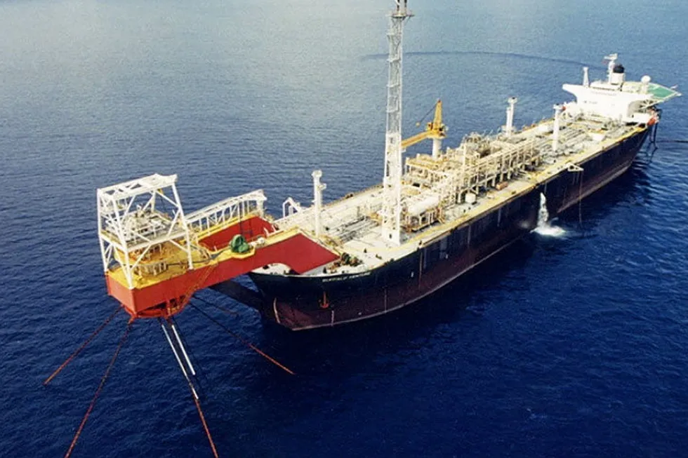 Earlier incarnation: the Buffalo Venture floating production, storage and offloading vessel (shown) produced from 1999 to 2004 on the Buffalo field, offshore Timor-Leste.