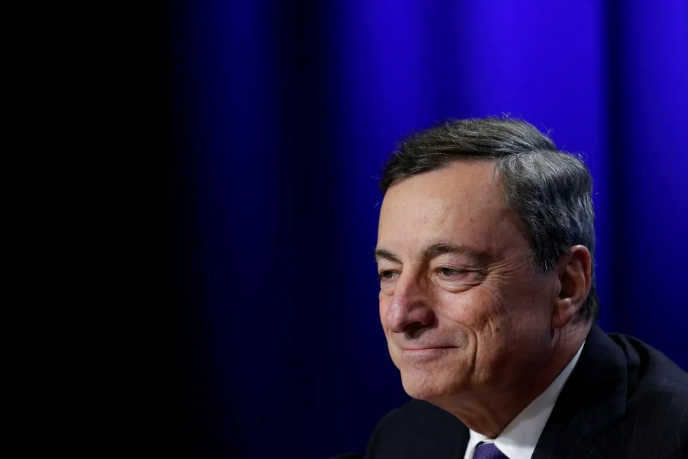 Mario Draghi er sentralbanksjef i Den europeiske sentralbanken ECB. REUTERS/Yuri Gripas/NTB Scanpix