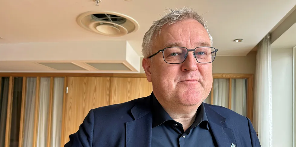 Økonomidirektør Tommy Nygård under Norges Råfisklag sitt årsmøte i Tromsø tirsdag.